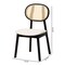 Baxton Studio Darrion Mid-Century Modern Cream Fabric and Black Finished Wood 2-Piece Dining Chair Set 234-2PC-13299-ZORO - alternate 2